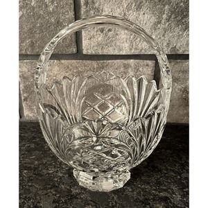 Meredian 8” Crystal Basket by Crystal Clear Industries